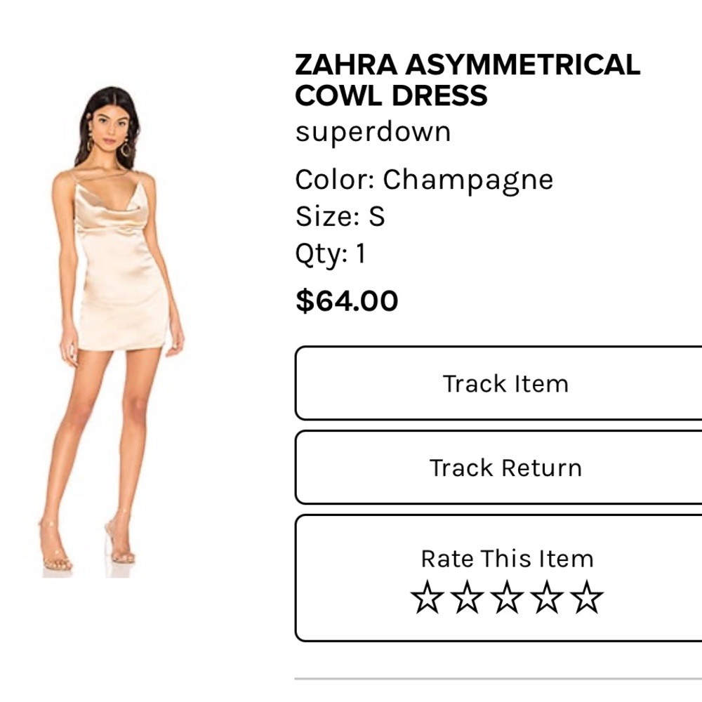 superdown Asymmetrical dress in size small. Worn a few times.